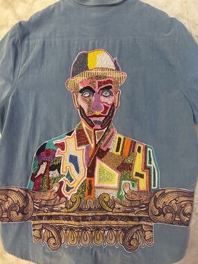 Limited Edition Robert Graham The Rag Man Button Down with Beaded Embroidery